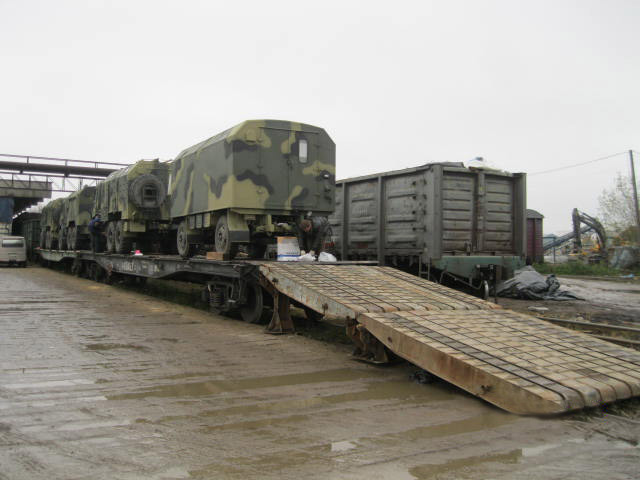 Отправка на экспорт войсковых автомобилей радио-локационного комплекса (по заказу Министерства обороны Казахстана)